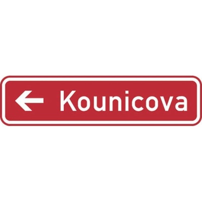 Dopravní značka IS22c Označení názvu ulice