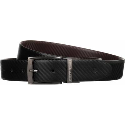 Peterson Pánský pásek PTN RB35 PUF BLACK-BROWN