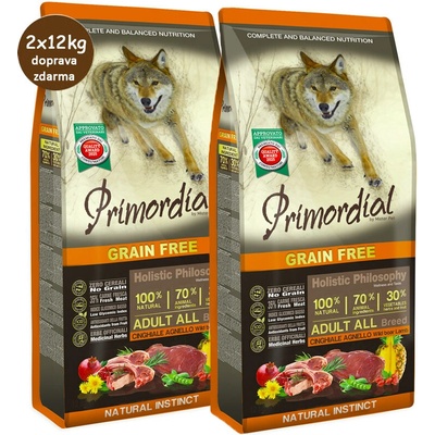 Primordial GF Adult Wild Boar & Lamb 2 x 12 kg