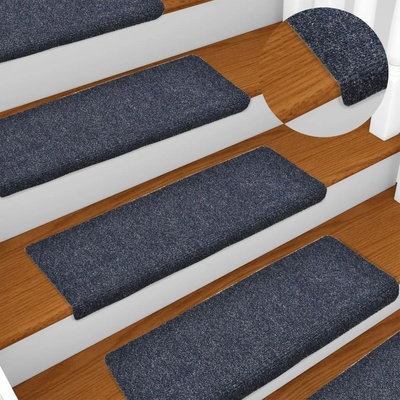 vidaXL Изтривалки за стълби, самозалепващи се, 5 бр. , 65x21x4 см, антрацит, правоъгълен ръб (149732)