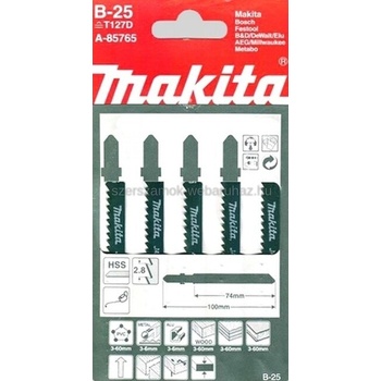 Makita A-85765 Pílové listy z rýchloreznej ocele 75mm, 5ks/bal.