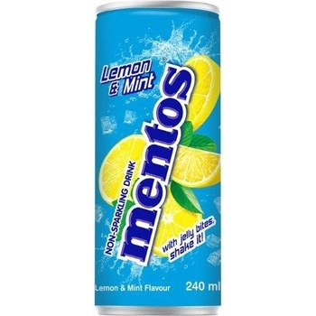 Mentos Non Sparkling Lemon Mint Soda with Jelly 240 ml