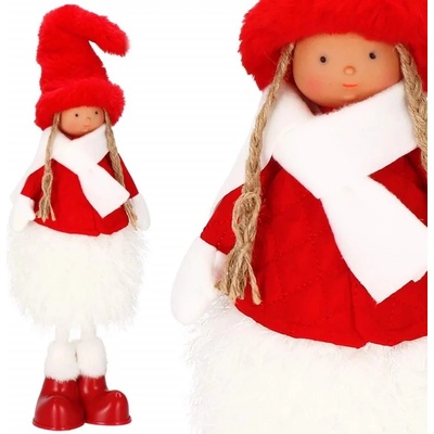 MagicHome Dekorácia Chlapček v károvanej košeli 32 cm