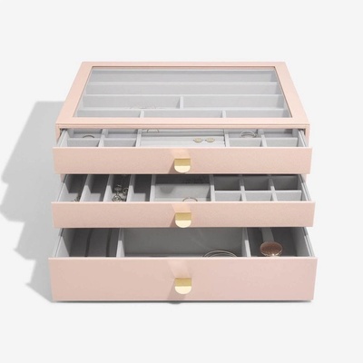 Stackers šperkovnice se šuplíky 3v1 Blush Supersize Drawers růžová 75912
