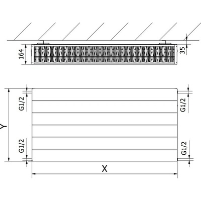 Mexen Line CL33 W433L-060-150-00 600 mm x 1500 mm