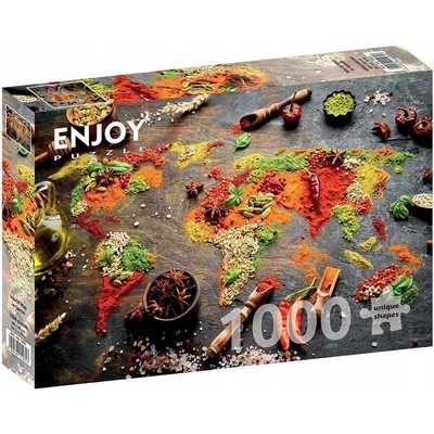 Enjoy Mapa světa v koření 1000 dílků – Sleviste.cz