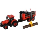 Teddies Трактор Zetor с ремарке с товарно рамо пластмаса на инерция на бат. със свет. със звук (00861301)