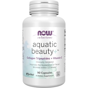 NOW Aquatic Beauty+ | with MoriKol® Tripeptide Marine Collagen [90 капсули]