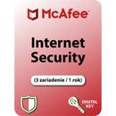 McAfee Internet Security 3 lic. 12 mes.