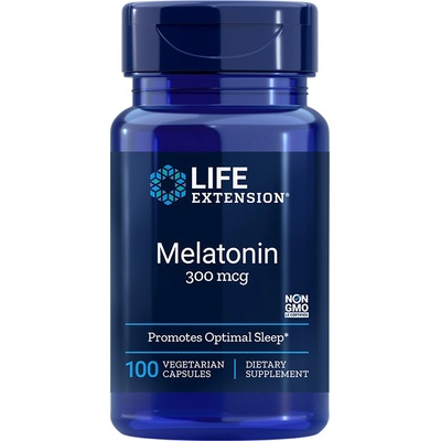 Life Extension Melatonin 300 mcg 100 kapslí