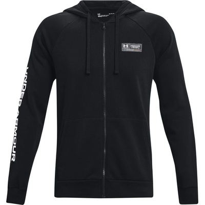 Under Armour mikina s kapucňou UA Rival Fleece Chroma FZ HD-BLK 1370344-001