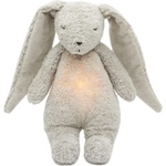 MOONIE Мека играчка Moonie Organic 2.0 - Bunny, с нощна лампа и успокояващи звуци, Gray (K-KGR2) - ozone