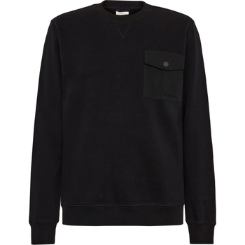 KnowledgeCotton Apparel Мъжки пуловер KnowledgeCotton Apparel Regular Sweat With Pocket Jumper - Black Jet (017-4148-0112)