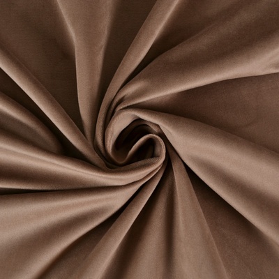 Takoy Látka samet / velvet Doris mocha mousse