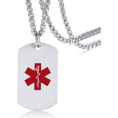 Steel Edge Ocelový přívěsek identifikační známka řetízek JCFPN345 Steel