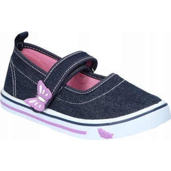 DEAmerican Club detské tenisky balerínky TEN146 kožená vložka suchý zips n