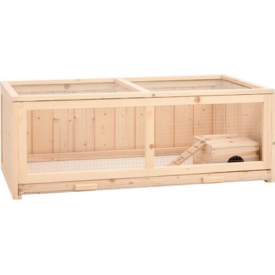 vidaXL Klec pro křečky 104 × 52 × 38 cm masivní jedlové dřevo 9799.172383