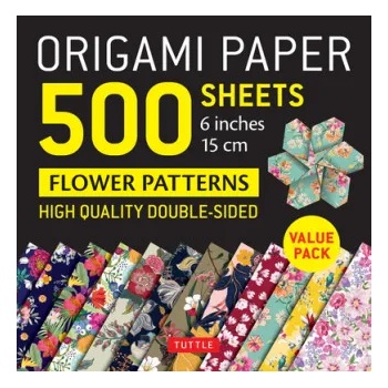 Tuttle Publishing Origami Paper 500 sheets Flower Patterns 6" (15 cm)