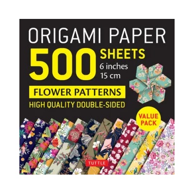 Tuttle Publishing Origami Paper 500 sheets Flower Patterns 6" (15 cm) | Tuttle Publishing
