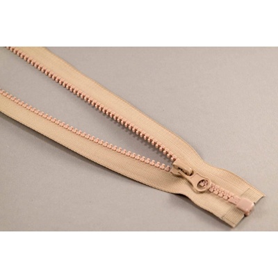 Deliteľný kostený zips - dĺžka (30 - 95 cm) - rôzne farby 70 cm Tmavá béžová_CEZ