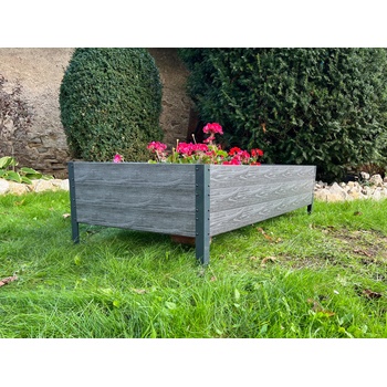 Covernit Timber vyvýšený záhon 75 x 150 x 30 cm hnědý