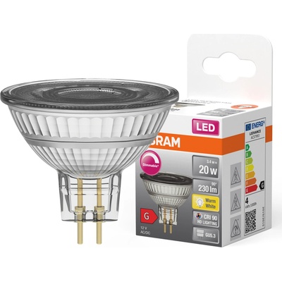 Osram LED žiarovka reflektor, 3,4 W, 230 lm, teplá biela, GU5,3, LED SST MR16 20 36° 3W/827 GU5.3