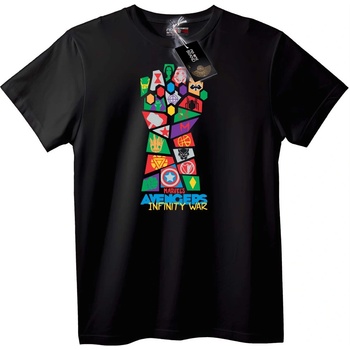 NOONEBRAND Тениска с Ръкавица от Avengers Infinity War - XS, White