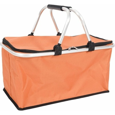 Košík nákupný skladací 46x27x23cm Al+polyester OR