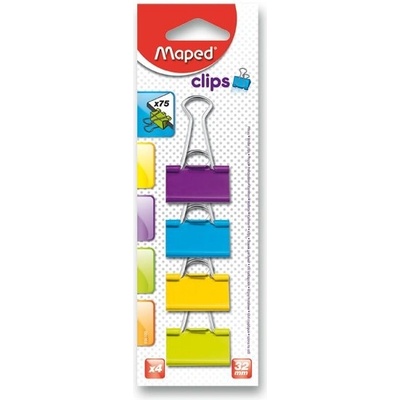 Kancel.klipy MAPED vázací barevné 32mm (4ks)