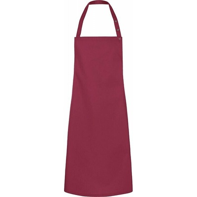Karlowsky Číšnická zástěra Bib Press Stud červená tmavá
