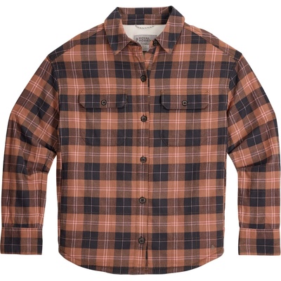 Roayal Robins W Vista Flannel Shacket hnedá oranžová