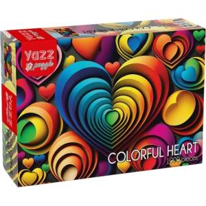Yazz Пъзел Yazz Puzzle от 1000 части - Цветно сърце (3831)