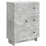 vidaXL Служебен шкаф с чекмедже Бетонно сиво 66 x 34, 5 x 90 см (893938)