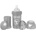 Twistshake Шише против колики за бебета Twistshake 180 мл - Колекция Перла сиво (78378)
