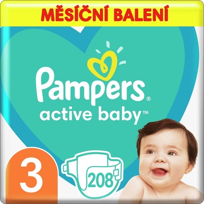 Pampers Active Baby 3 208 ks – Zbozi.Blesk.cz