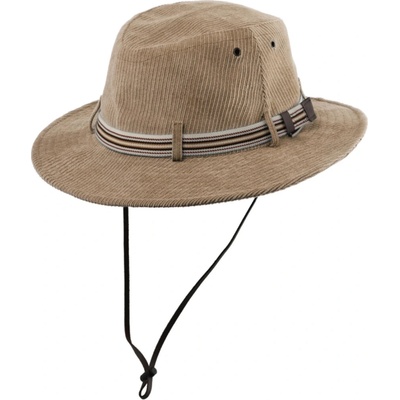 Fiebig fedora látková cestovní sbalitelná béžová