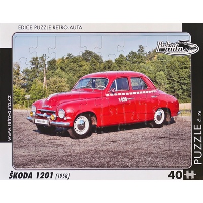 Retro-Auta č. 76 ŠKODA 1201 1958 40 dílků