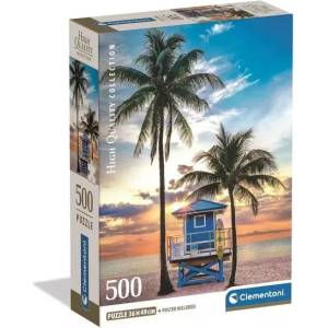 Clementoni Пъзел „Маями Бийч, Флорида - 500 части (35574)