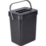 WENKO 55027100 - Кош за отпадъци BLACK OUTDOOR KITCHEN 19x24 cm черен/сив/прозрачен (WE0443)