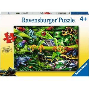 Ravensburger Детски пъзел Ravensburger от 35 части - Невероятни земноводни (5174) - ozone