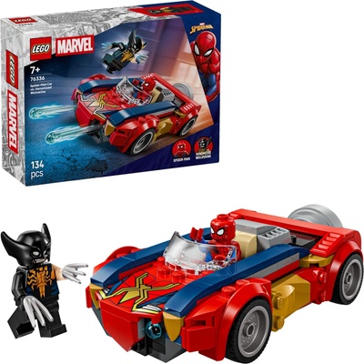 LEGO® Super Heroes 76336 Spider-Man a auto vs. venomizovaný Wolverine