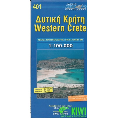 mapa Crete west 1:100 t. voděodolná