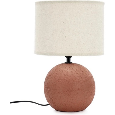 Yes Everyday Теракотена керамична настолна лампа с текстилен абажур (височина 32 cm) Irvin - Yes Everyday (0828161)