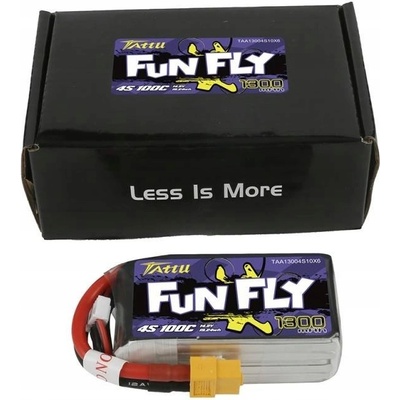 TATTU GENS ACE FunFly LiPo Series – 4S 1300mAh 14,8V 4S1P 100C XT60 Plug