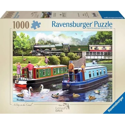 Ravensburger Пъзел Ravensburger от 1000 части - Един ден на канала (12001255)