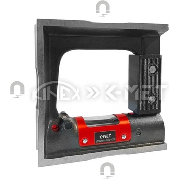 KINEX Квадратен високо прецизен нивелир с магнит K-MET 5091-02-150, PN 25 5739-1 - 150x150x44 mm, 0.02 mm (5091-02-150)