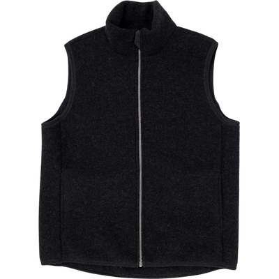 Engel Мъжки вълнен елек Engel Men's Vest Merino vest - Schwarz Melange - размер 46/48 (EU) (032-1403-0111)