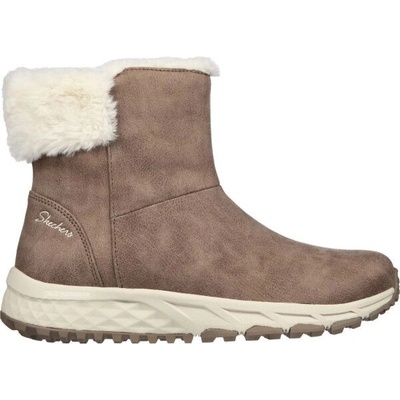 Skechers kozačky Escape plan cozy collab hnědé – Zboží Dáma