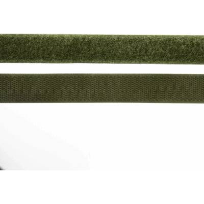 Pro Háčkování Suchý zip, 20 mm, komplet khaki