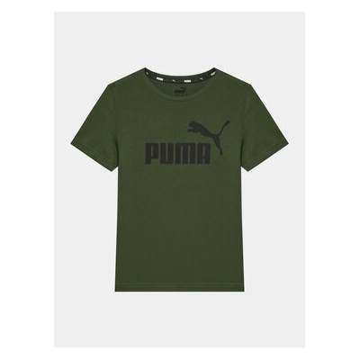 PUMA Тишърт Ess Logo 586960 Зелен Regular Fit (Ess Logo 586960)